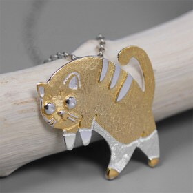 Lovely-Style-925-Sterling-Silver-Scared-Cat (1)